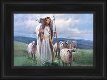 Load image into Gallery viewer, Good Shepherd Open Edition Canvas / 12 X 18 Black Frame Art
