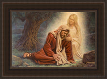 Load image into Gallery viewer, Heavenly Mother Open Edition Canvas / 14 X 21 Brown Frame Art
