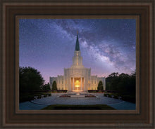 Load image into Gallery viewer, Houston Celestial Open Edition Canvas / 11 X 14 Brown Frame Art
