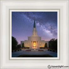 Load image into Gallery viewer, Houston Celestial Open Edition Canvas / 12 X White Frame Art
