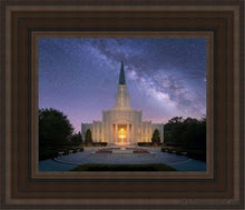 Load image into Gallery viewer, Houston Celestial Open Edition Canvas / 8 X 10 Brown Frame Art
