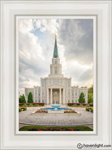 Load image into Gallery viewer, Houston Day Open Edition Canvas / 12 X 18 White Frame Art
