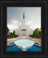 Load image into Gallery viewer, Houston Stormy Fountain Open Edition Canvas / 11 X 14 Black Frame Art
