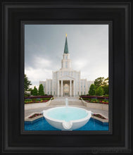 Load image into Gallery viewer, Houston Stormy Fountain Open Edition Canvas / 8 X 10 Black Frame Art
