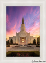 Load image into Gallery viewer, Houston Sunset Open Edition Canvas / 24 X 36 White Frame Art
