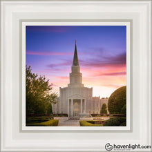 Load image into Gallery viewer, Houston Walk In The Light Open Edition Canvas / 12 X White Frame Art
