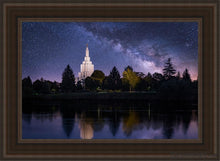 Load image into Gallery viewer, Idaho Falls Celestial Open Edition Canvas / 24 X 36 Brown Frame Art
