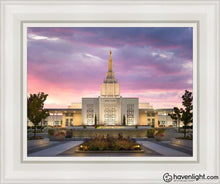 Load image into Gallery viewer, Idaho Falls Eventide Open Edition Canvas / 11 X 14 White Frame Art
