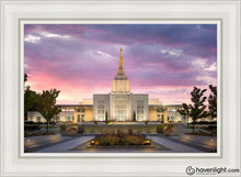Load image into Gallery viewer, Idaho Falls Eventide Open Edition Canvas / 24 X 36 White Frame Art
