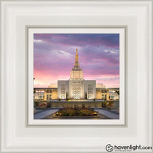 Load image into Gallery viewer, Idaho Falls Eventide Open Edition Canvas / 6 X White Frame Art
