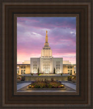Load image into Gallery viewer, Idaho Falls Eventide Open Edition Canvas / 8 X 10 Brown Frame Art
