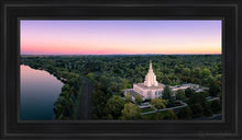 Load image into Gallery viewer, Idaho Falls From On High Open Edition Canvas / 15 X 30 Black Frame Art
