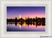 Load image into Gallery viewer, Idaho Falls Snake River Reflection Open Edition Canvas / 12 X 18 White Frame Art
