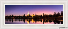 Load image into Gallery viewer, Idaho Falls Snake River Reflection Open Edition Canvas / 12 X 36 White Frame Art

