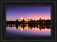 Load image into Gallery viewer, Idaho Falls Snake River Reflection Open Edition Canvas / 14 X 21 Black Frame Art
