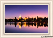 Load image into Gallery viewer, Idaho Falls Snake River Reflection Open Edition Canvas / 20 X 30 White Frame Art
