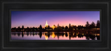 Load image into Gallery viewer, Idaho Falls Snake River Reflection Open Edition Canvas / 6 X 18 Black Frame Art
