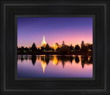 Load image into Gallery viewer, Idaho Falls Snake River Reflection Open Edition Canvas / 8 X 10 Black Frame Art
