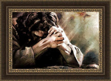 Load image into Gallery viewer, In Agony He Prayed Open Edition Canvas / 36 X 24 Frame M 33 3/4 45 Art
