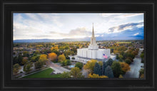 Load image into Gallery viewer, Jordan River Dayglow Aerial Open Edition Canvas / 15 X 30 Black Frame Art
