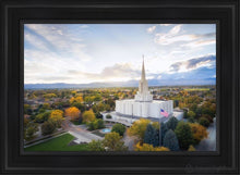 Load image into Gallery viewer, Jordan River Dayglow Aerial Open Edition Canvas / 24 X 36 Black Frame Art
