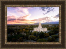 Load image into Gallery viewer, Jordan River Night Glow Aerial Open Edition Canvas / 36 X 24 Frame M 33 3/4 45 Art
