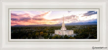Load image into Gallery viewer, Jordan River Night Glow Aerial Open Edition Canvas / 6 X 18 White Frame Art
