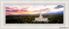 Load image into Gallery viewer, Jordan River Night Glow Aerial Open Edition Canvas / 8 X 24 White Frame Art
