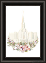 Load image into Gallery viewer, Jordan River Watercolor Open Edition Canvas / 20 X 30 Black Frame Art
