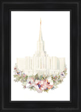 Load image into Gallery viewer, Jordan River Watercolor Open Edition Canvas / 24 X 36 Black Frame Art
