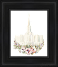 Load image into Gallery viewer, Jordan River Watercolor Open Edition Canvas / 8 X 10 Black Frame Art
