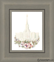 Load image into Gallery viewer, Jordan River Watercolor Open Edition Canvas / 8 X 10 Gray Frame Art
