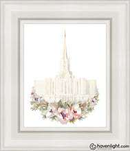Load image into Gallery viewer, Jordan River Watercolor Open Edition Canvas / 8 X 10 White Frame Art
