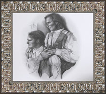 Load image into Gallery viewer, Joseph And Hyrum Sketch Open Edition Print / 13 X 11 Frame B 14 3/4 16 Art
