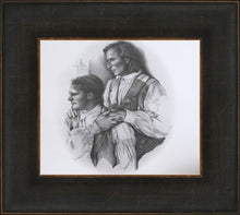 Load image into Gallery viewer, Joseph And Hyrum Sketch Open Edition Print / 13 X 11 Frame F 17 1/4 19 Art
