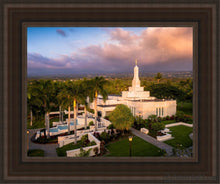 Load image into Gallery viewer, Kona Evening Aerial Open Edition Canvas / 11 X 14 Brown Frame Art
