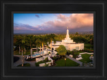 Load image into Gallery viewer, Kona Evening Aerial Open Edition Canvas / 12 X 18 Black Frame Art
