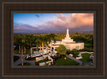 Load image into Gallery viewer, Kona Evening Aerial Open Edition Canvas / 12 X 18 Brown Frame Art
