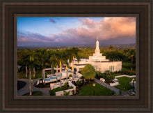 Load image into Gallery viewer, Kona Evening Aerial Open Edition Canvas / 14 X 21 Brown Frame Art
