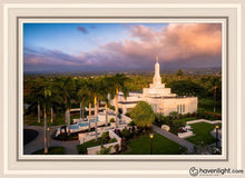Load image into Gallery viewer, Kona Evening Aerial Open Edition Canvas / 20 X 30 White Frame Art
