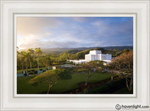 Load image into Gallery viewer, Laie Island Glow Open Edition Canvas / 14 X 21 White Frame Art
