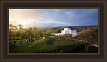 Load image into Gallery viewer, Laie Island Glow Open Edition Canvas / 15 X 30 Brown Frame Art
