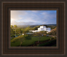 Load image into Gallery viewer, Laie Island Glow Open Edition Canvas / 8 X 10 Brown Frame Art
