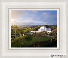 Load image into Gallery viewer, Laie Island Glow Open Edition Canvas / 8 X 10 White Frame Art
