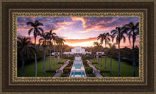 Load image into Gallery viewer, Laie Sunset Aerial Open Edition Canvas / 36 X 18 Frame M 27 3/4 45 Art
