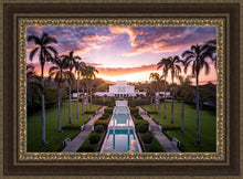 Load image into Gallery viewer, Laie Sunset Aerial Open Edition Canvas / 36 X 24 Frame M 33 3/4 45 Art
