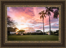 Load image into Gallery viewer, Laie Sunset Panorama Open Edition Canvas / 36 X 24 Frame M 33 3/4 45 Art
