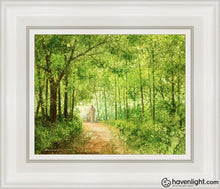 Load image into Gallery viewer, Lead Thou Me On Open Edition Canvas / 8 X 10 White Frame Art
