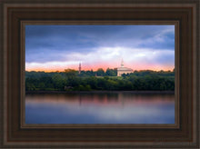 Load image into Gallery viewer, Leaving Nauvoo Open Edition Canvas / 12 X 18 Brown Frame Art
