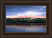 Load image into Gallery viewer, Leaving Nauvoo Open Edition Canvas / 14 X 21 Brown Frame Art

